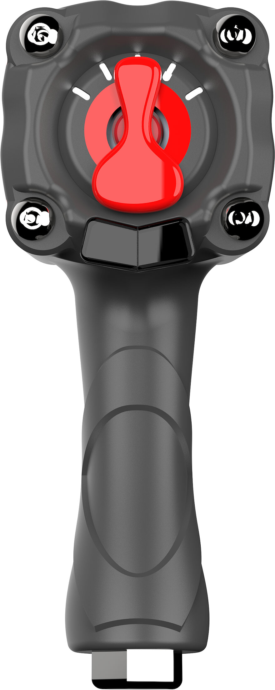 Front elevation showing the control face