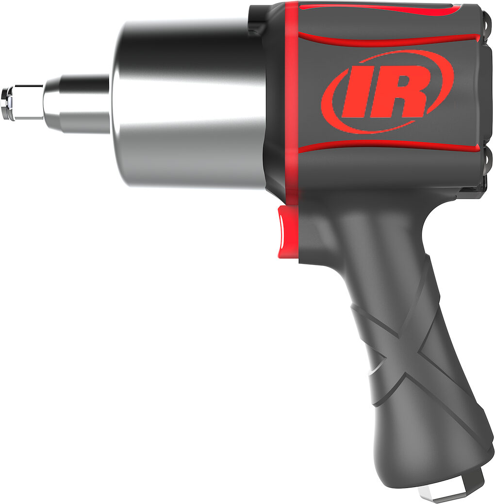 Side elevation of the finished impact wrench